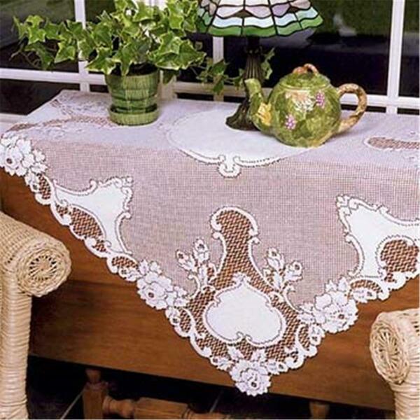 Heritage Lace 36 x 36 in. Vintage Rose Table Topper VT-3600E